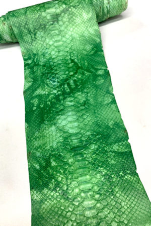 パイソン革　バックカット タイダイグリーン　　28